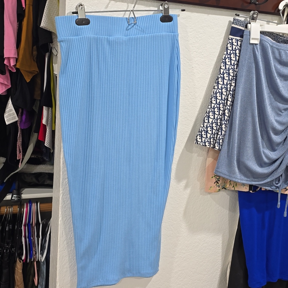 Light blue skirt